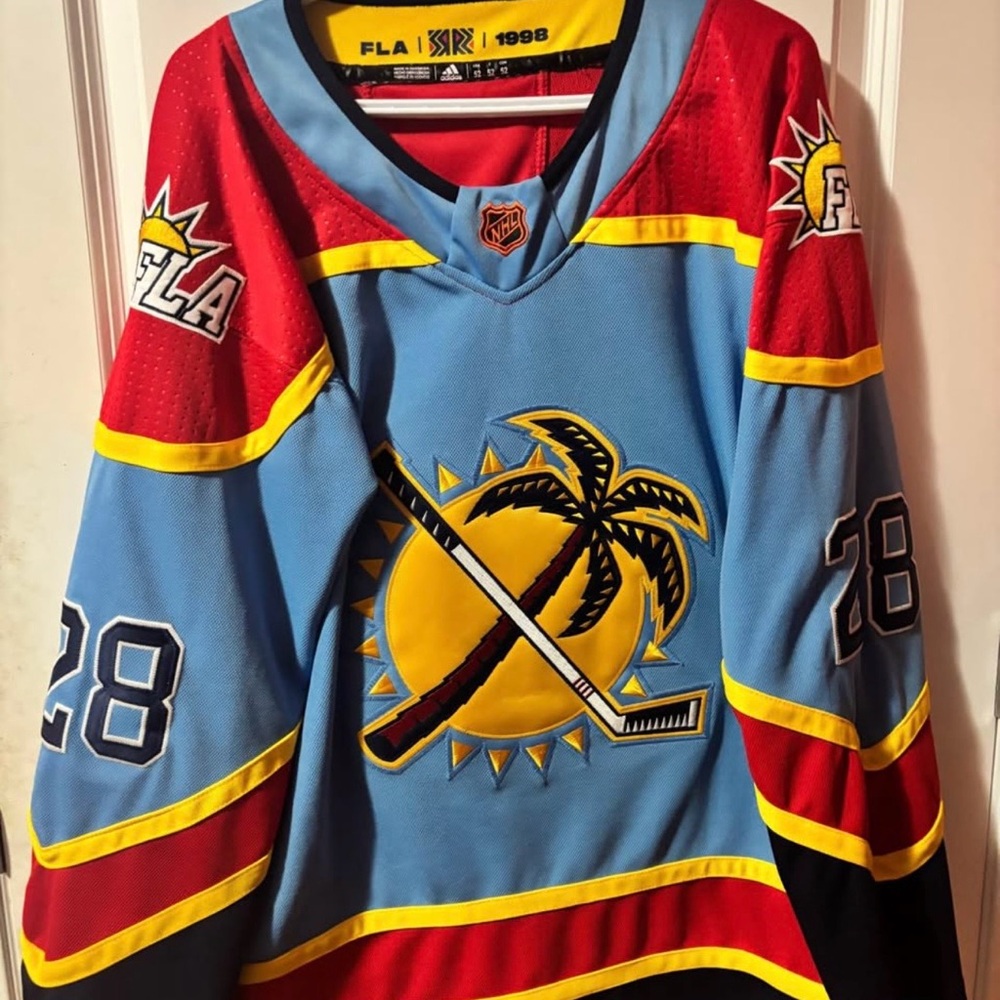 Florida Panthers Adidas PrimeGreen Reverse Retro Jersey - Claude Giroux #28
